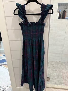 EUC Hill House Ellie dress in holiday tartan